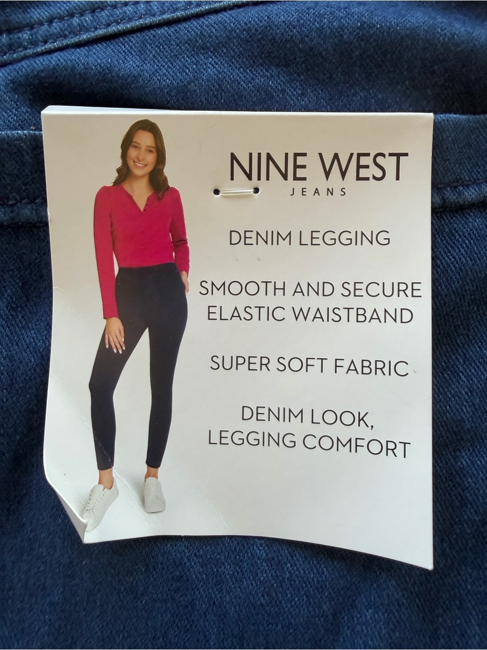 NWT Women's Nine West Women's Dark Blue Pull-On Jeggings Size 2XL 20-22 (D2) - Picture 9 of 10